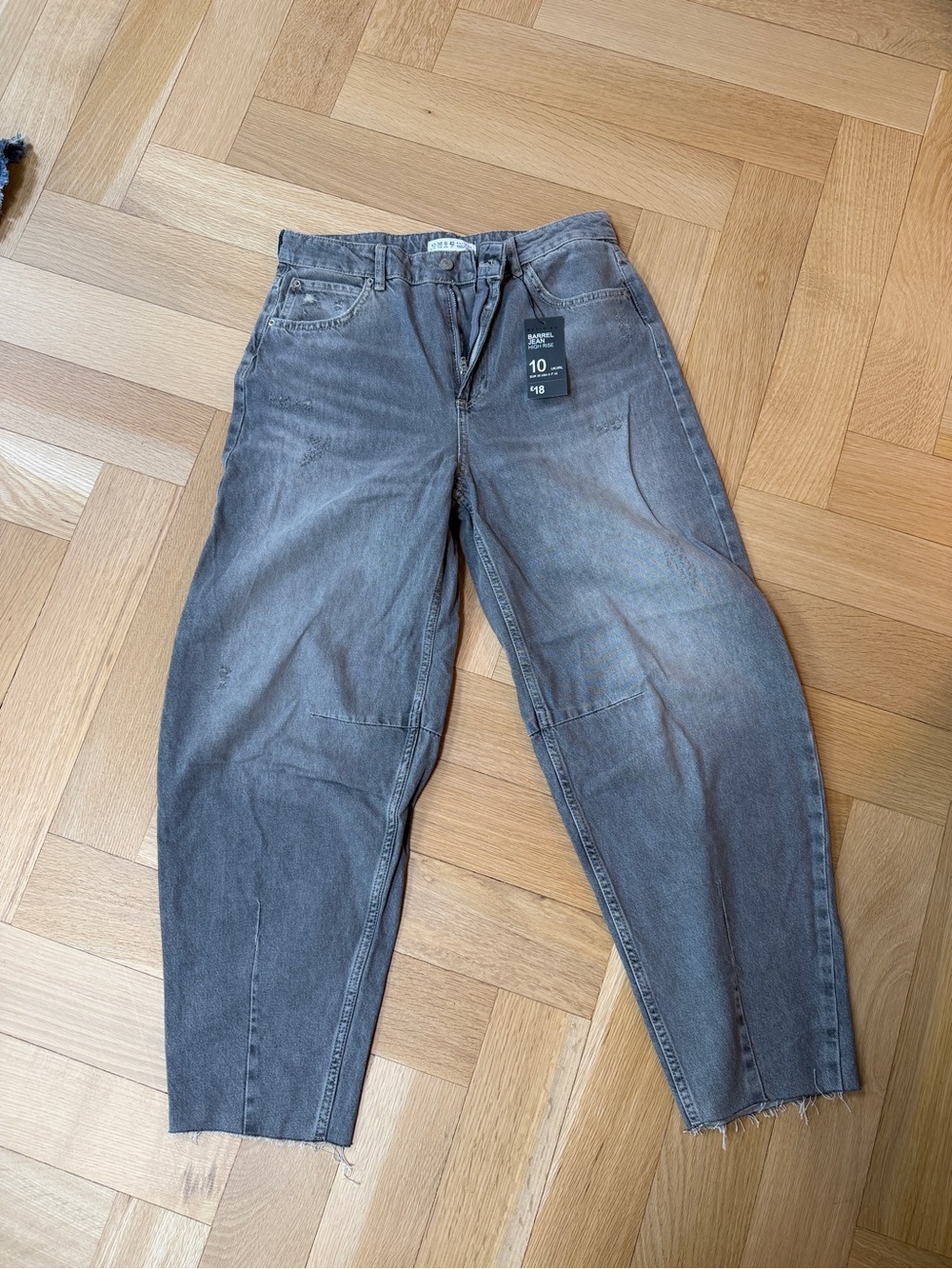 Denim&Co Washed Gray High-Rise Jeans